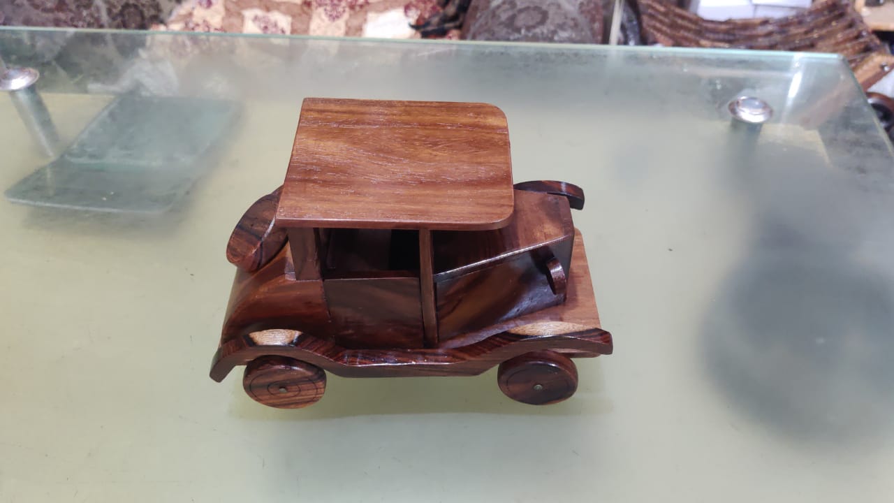 Handcrafted Wooden Vehicle Collection – Traditional Decorative Wooden Cars, Trucks & Bicycles