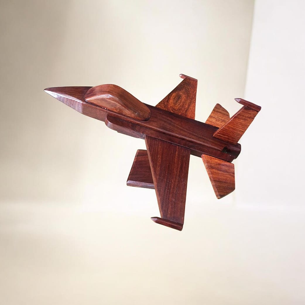 Handcrafted Wooden Decorative Models – Traditional Airplane, Ship & Cannon Art
