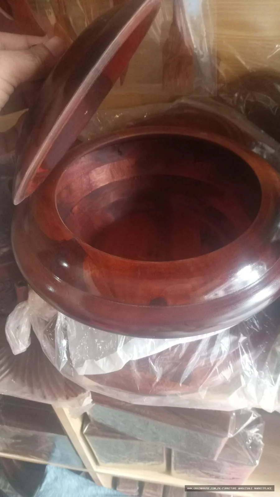 Handcrafted Wooden Pedestal Serving Bowl – Premium Natural Wood Compote