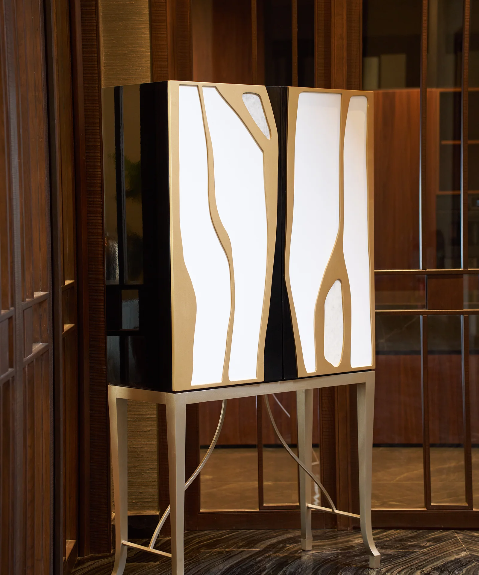Golden Aviary Cabinet | Premium Modern Storage Cabinet | Nora Islamabad — image 4