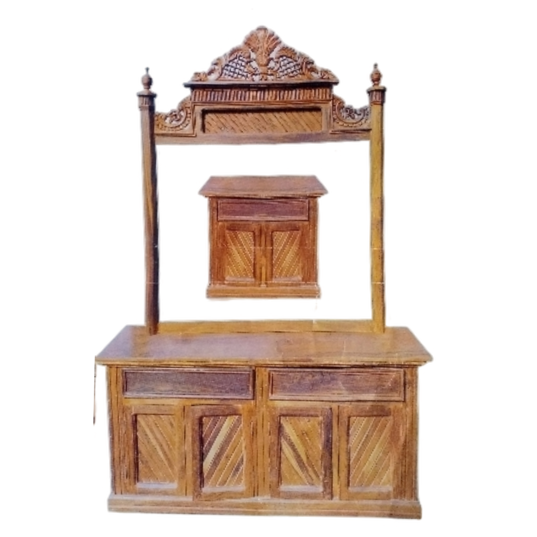 8 Pahlo Chinioti Wooden Bed Set – Hand-Carved Solid Sheesham Wood — image 4