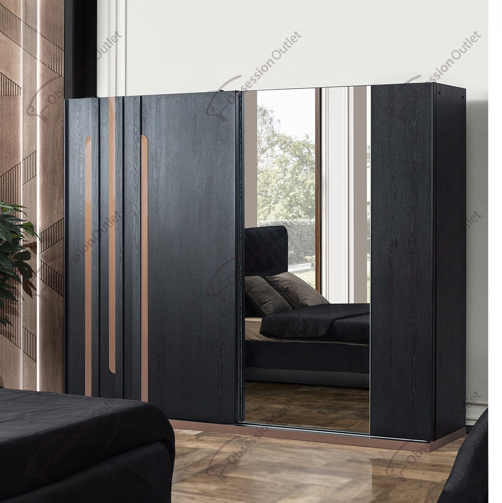 Turkish Cupboard – Modern Laminated MDF Wardrobe with Mirror | Obsession Outlet Karachi | GrainHouse