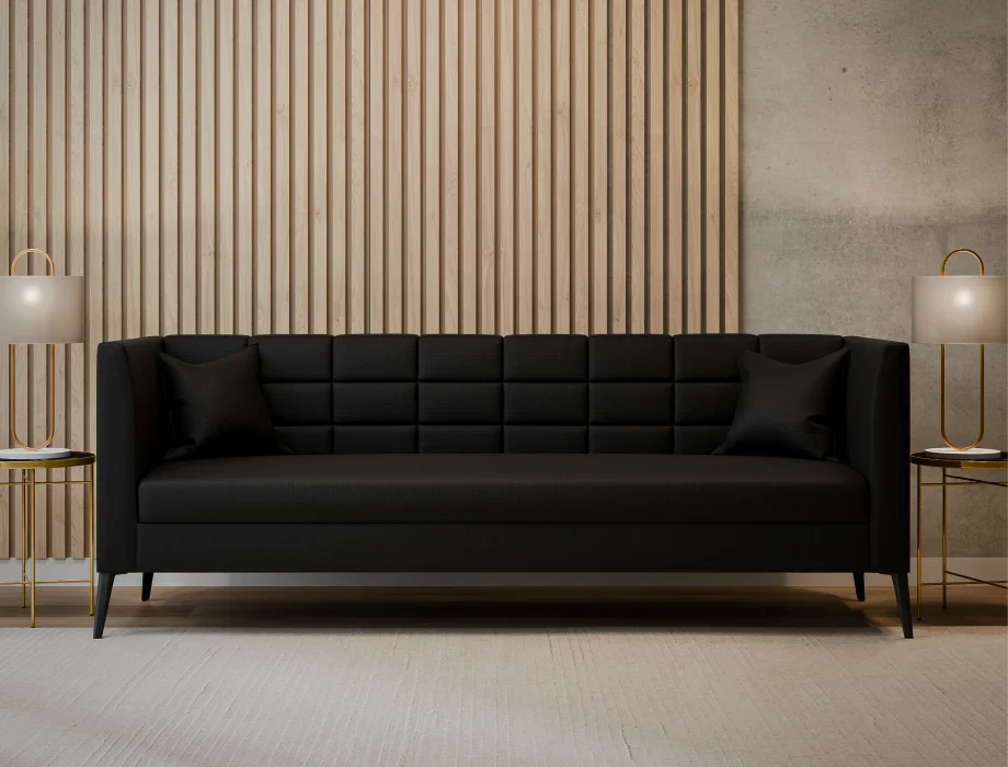 Cooper 3-Seater Sofa – Modern Luxury Velvet Sofa — image 2
