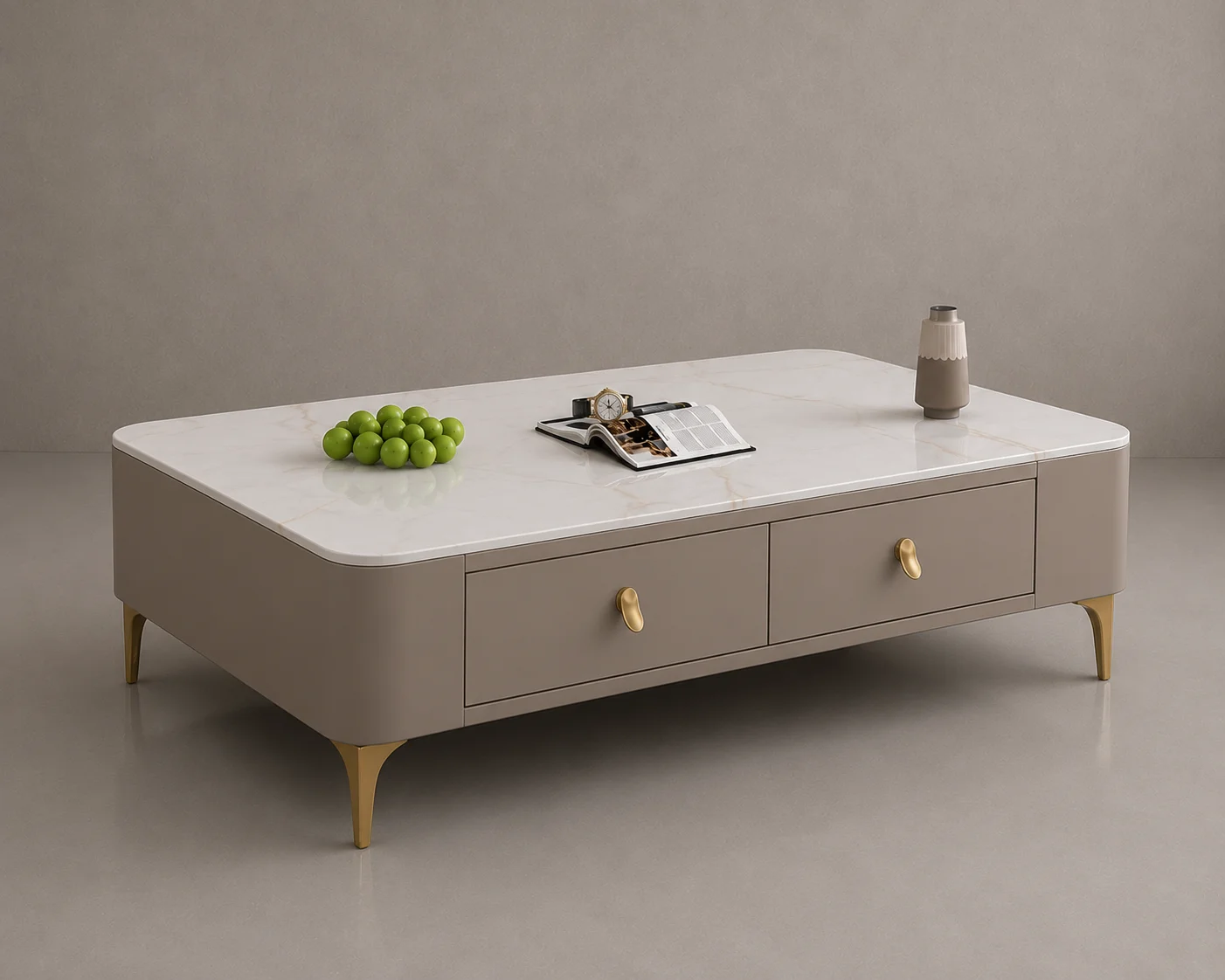 Elara Luxury Marble-Look Center Table — image 2