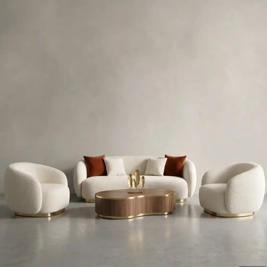 Cloud Luxe Luxury Curved Sofa Set