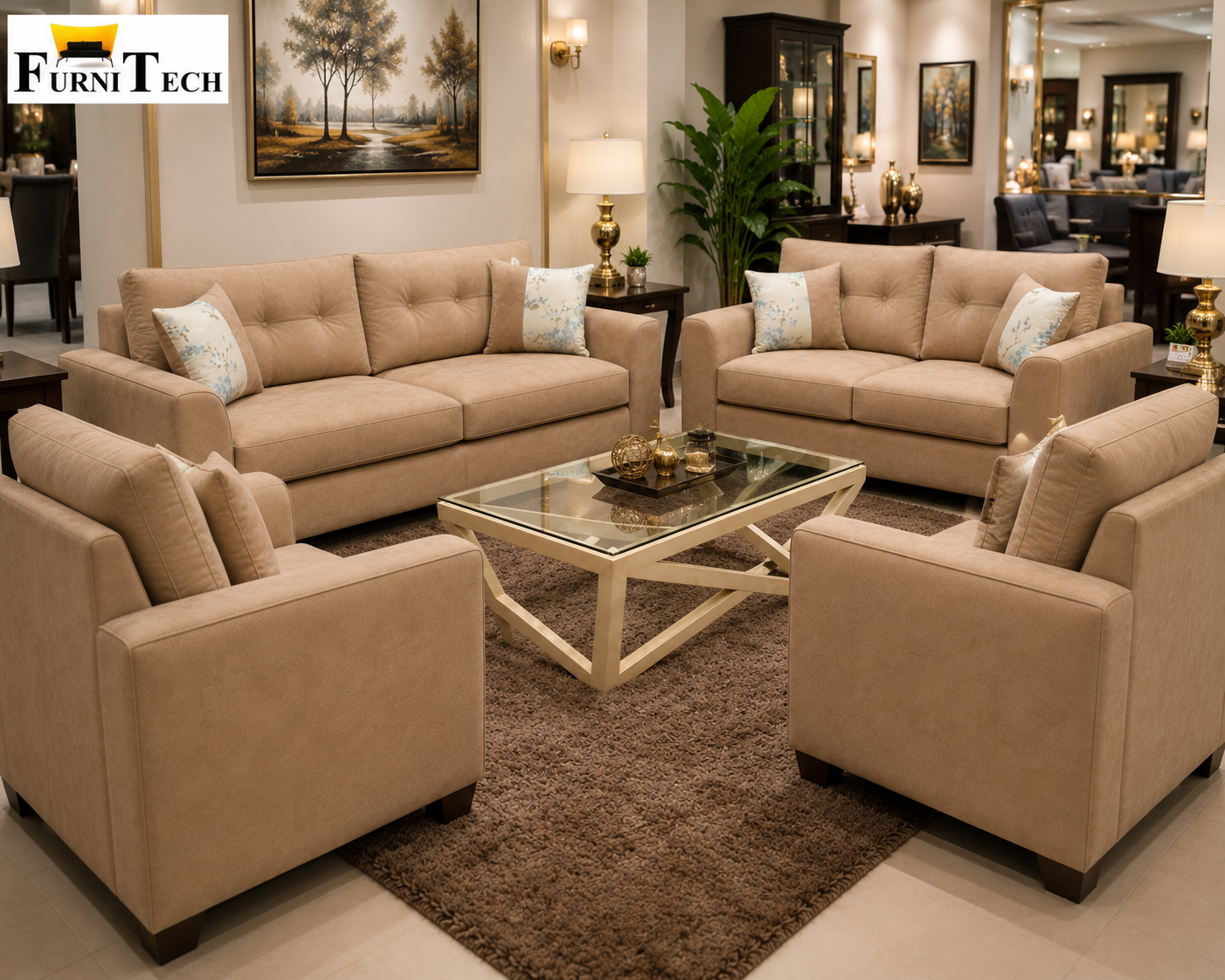Benz Modern 7 Seater Sofa Set – Model FTMD 126 | Furniture Tech