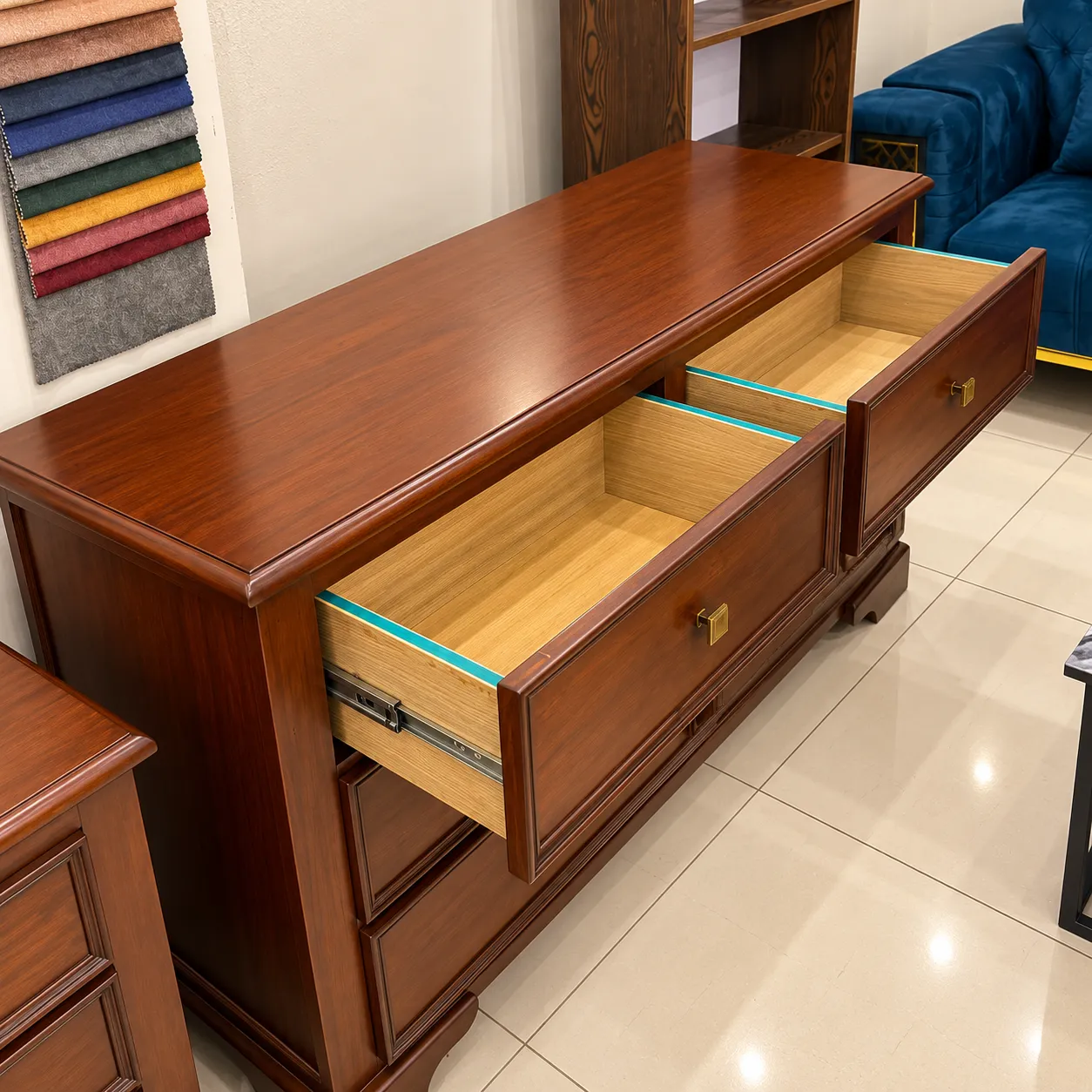 Luxury Wooden Bedroom Set with Tufted Upholstered Bed | Wright Woods – Islamabad — image 4
