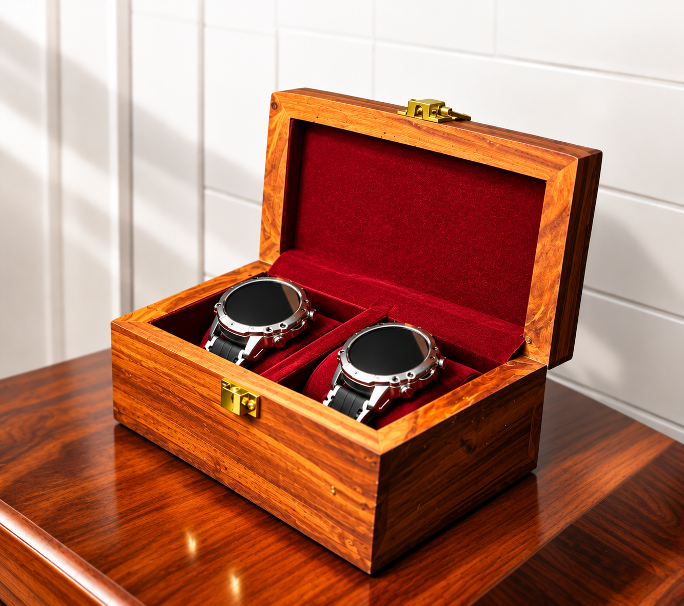 Premium Wooden Watch Box – Luxury Watch Storage & Display Case