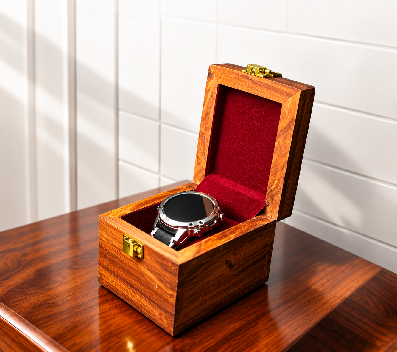 Premium Wooden Watch Box – Luxury Watch Storage & Display Case — image 2