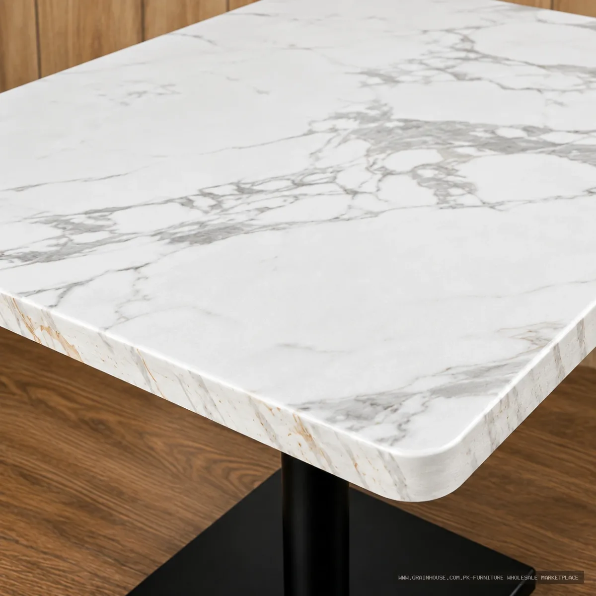 Grid Base Dining Table | Laminated Top MS Base – Fixture — image 2